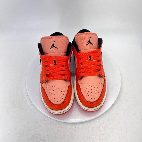Nike Air Jordan 1 Low SE Women Sz 7 DM3379-600 Crimson Bliss Orange Rush Shoes - Picture 3 of 14